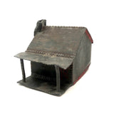 Old Lead Folk Art Cabin for Tess with Melty Chimney