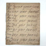SOLD Divide Your Portion Among the Poor, Nancy Crouses's 1830-31 Short but Great Penmanship Notebook