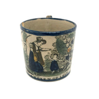 A (Much Loved) Token of Love, Scarce Early (1820s) Creamware Child's Mug with Sweet Old Repairs