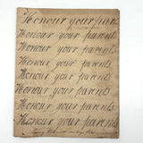 SOLD Divide Your Portion Among the Poor, Nancy Crouses's 1830-31 Short but Great Penmanship Notebook