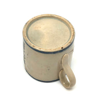 A (Much Loved) Token of Love, Scarce Early (1820s) Creamware Child's Mug with Sweet Old Repairs
