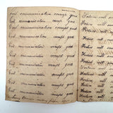 SOLD Divide Your Portion Among the Poor, Nancy Crouses's 1830-31 Short but Great Penmanship Notebook