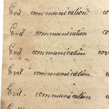 SOLD Divide Your Portion Among the Poor, Nancy Crouses's 1830-31 Short but Great Penmanship Notebook