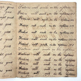 SOLD Divide Your Portion Among the Poor, Nancy Crouses's 1830-31 Short but Great Penmanship Notebook