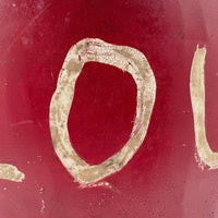 Huge Painted Red FLOUR Tin with Excellent Lettering