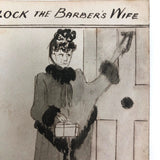 Antique British Hand-drawn Happy Families Deck of 48 Oversize Cards