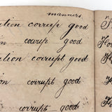 SOLD Divide Your Portion Among the Poor, Nancy Crouses's 1830-31 Short but Great Penmanship Notebook