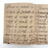 SOLD Divide Your Portion Among the Poor, Nancy Crouses's 1830-31 Short but Great Penmanship Notebook