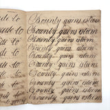 SOLD Divide Your Portion Among the Poor, Nancy Crouses's 1830-31 Short but Great Penmanship Notebook