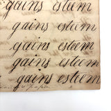 SOLD Divide Your Portion Among the Poor, Nancy Crouses's 1830-31 Short but Great Penmanship Notebook