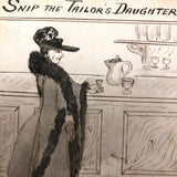 Antique British Hand-drawn Happy Families Deck of 48 Oversize Cards