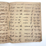 SOLD Divide Your Portion Among the Poor, Nancy Crouses's 1830-31 Short but Great Penmanship Notebook