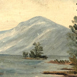 Lovely Small Antique Oil on Board Seascape with Sailboat