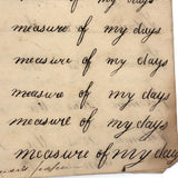 SOLD Divide Your Portion Among the Poor, Nancy Crouses's 1830-31 Short but Great Penmanship Notebook