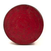 Huge Painted Red FLOUR Tin with Excellent Lettering