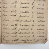 SOLD Divide Your Portion Among the Poor, Nancy Crouses's 1830-31 Short but Great Penmanship Notebook