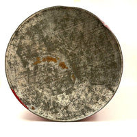 Huge Painted Red FLOUR Tin with Excellent Lettering