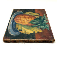 Excellent Antique Pineapple and Bananas Oil On Canvas Still Life Signed John Phillip