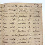 SOLD Divide Your Portion Among the Poor, Nancy Crouses's 1830-31 Short but Great Penmanship Notebook