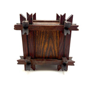 Striking Old Still Bank with Crown of Thorns Corners