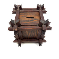 Striking Old Still Bank with Crown of Thorns Corners