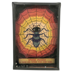 Eyes and Flies, 1920s Spider Dexterity Puzzle with Excellent Color and Graphics