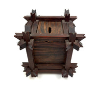 Striking Old Still Bank with Crown of Thorns Corners