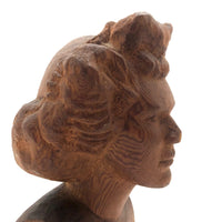 Figurehead-like Carved Bust, Woman with Wild Hair