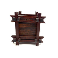 Striking Old Still Bank with Crown of Thorns Corners
