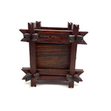 Striking Old Still Bank with Crown of Thorns Corners