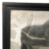 Three Kittens with String, Charming 19th C. Folk Art Sandpaper Drawing, Framed