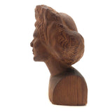 Figurehead-like Carved Bust, Woman with Wild Hair