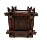 Striking Old Still Bank with Crown of Thorns Corners