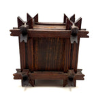 Striking Old Still Bank with Crown of Thorns Corners