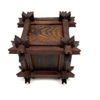 Striking Old Still Bank with Crown of Thorns Corners