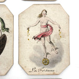 Very Scarce, Very Lovely Set of 26 Early-Mid 1800s Hand-colored French Mythological Characters Cards