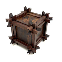 Striking Old Still Bank with Crown of Thorns Corners