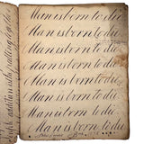 Peter Crouse's Beautiful and Resonant 1831-32 Penmanship Notebook, Oppenheim, NY