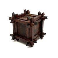 Striking Old Still Bank with Crown of Thorns Corners