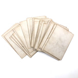 Antique British Hand-drawn Happy Families Deck of 48 Oversize Cards