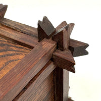 Striking Old Still Bank with Crown of Thorns Corners