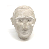 Hand-sculpted Plaster Head of Gentle Seeming Man