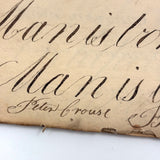 Peter Crouse's Beautiful and Resonant 1831-32 Penmanship Notebook, Oppenheim, NY