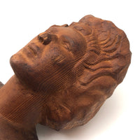 Figurehead-like Carved Bust, Woman with Wild Hair