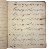 Peter Crouse's Beautiful and Resonant 1831-32 Penmanship Notebook, Oppenheim, NY
