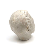 Hand-sculpted Plaster Head of Gentle Seeming Man