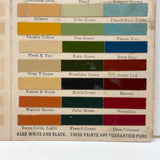 Masury's Liquid Colors, Gorgeous c. 1915 Century Paint Color Card