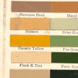 Masury's Liquid Colors, Gorgeous c. 1915 Century Paint Color Card