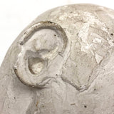 Hand-sculpted Plaster Head of Gentle Seeming Man