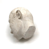 Hand-sculpted Plaster Head of Gentle Seeming Man